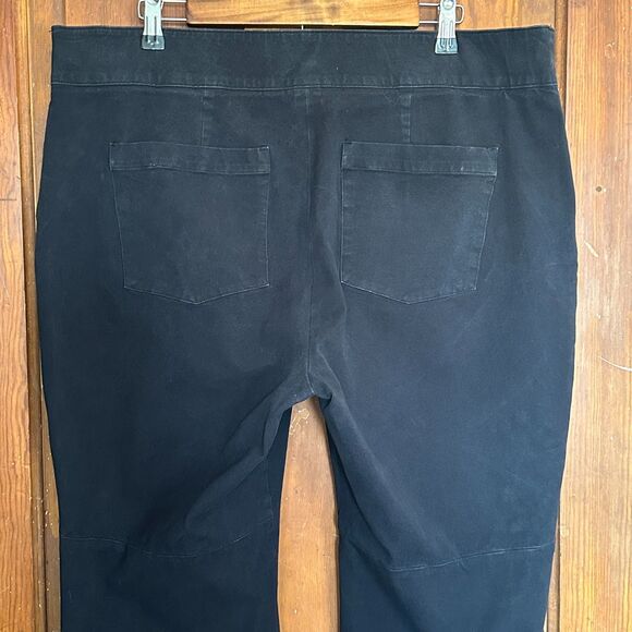 Spanx Black Wide Leg Capri Pant High Waist Pull On - Picture 13 of 14